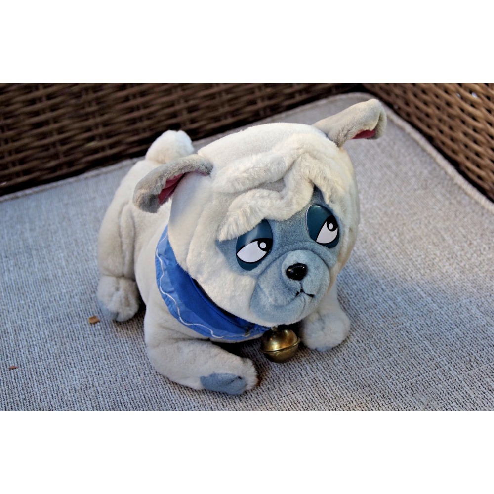 Vtg 90s Disney Parks WDW Percy the Pug‎ Pocahontas 15 in Plush Jingle Bell EUC